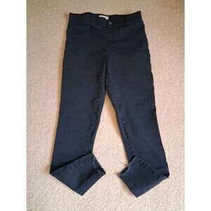 HUE Studio Black Pants Women Solid Regular Fit Flat Front Made in China